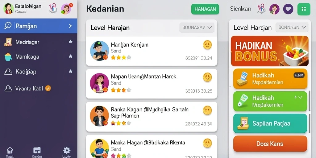 Tampilan antarmuka yang menarik dan mudah digunakan.