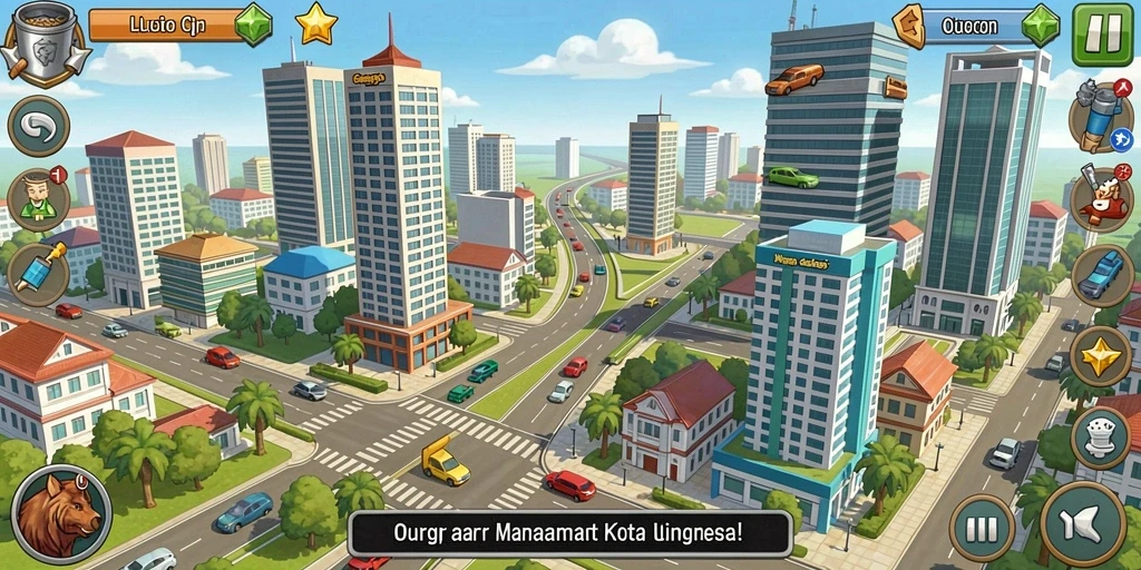 Tampilan karakter yang beragam dan menarik.