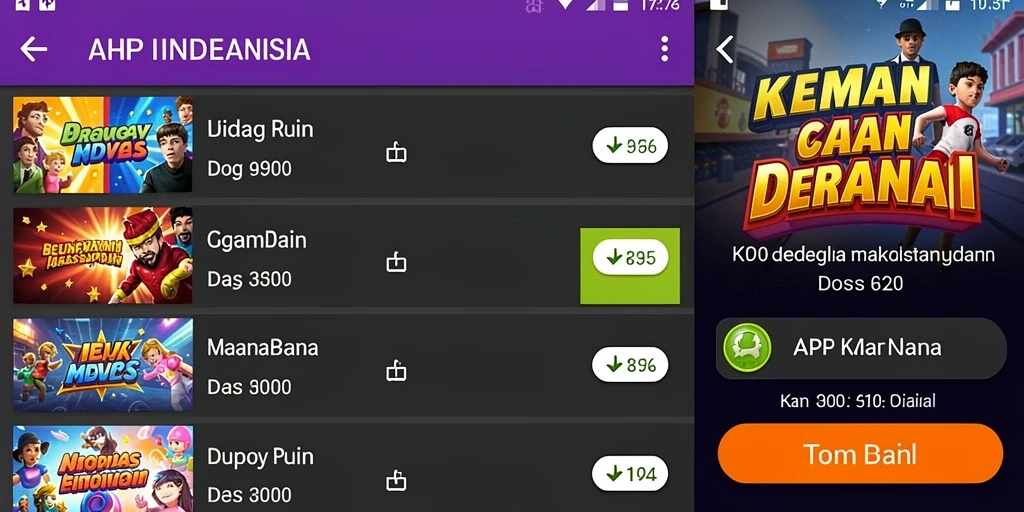 Tampilan antarmuka aplikasi yang menarik dan user-friendly.